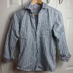 Robert Graham Printed Button Shirt Sz L 14-16